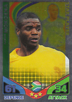 Aaron Mokoena South Africa 2010 World Cup Match Attax Star Player #213